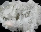 Pink Dolomite On Quartz Crystals - China #32683-2